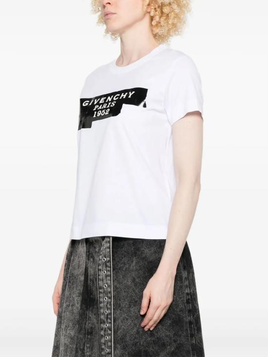 25FW 지방시 반팔 티셔츠 BW70FJP78U 100 WHITE - GIVENCHY