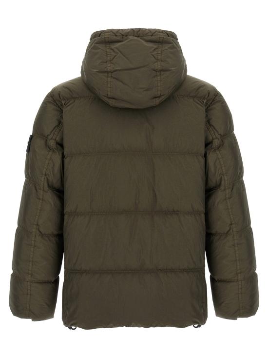 25FW 스톤 아일랜드 크링클랩스 와펜 패치  후드 다운 자켓 K2S154100011S0A23V0054 - STONE ISLAND