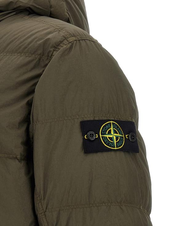 25FW 스톤 아일랜드 크링클랩스 와펜 패치  후드 다운 자켓 K2S154100011S0A23V0054 - STONE ISLAND