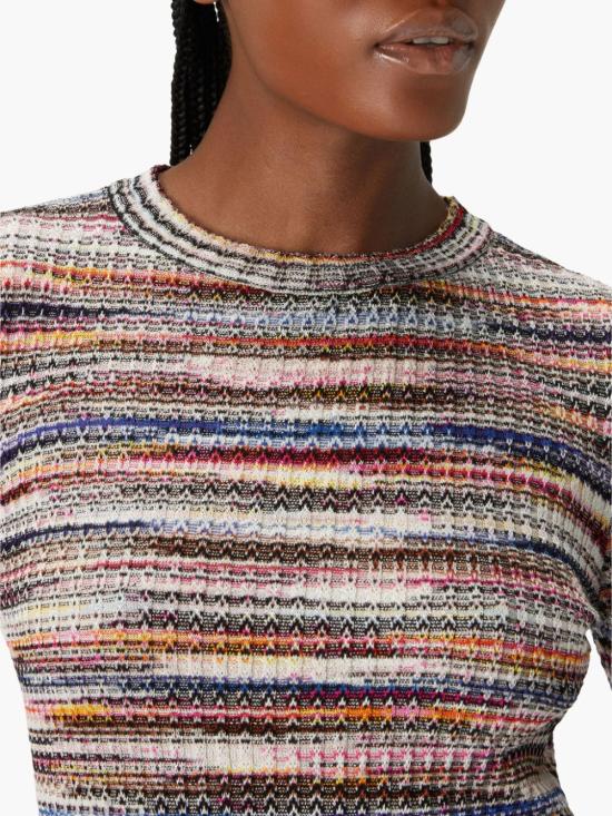 미소니 미디 원피스 DS24WG2BBK040BSM9FD Powder - MISSONI