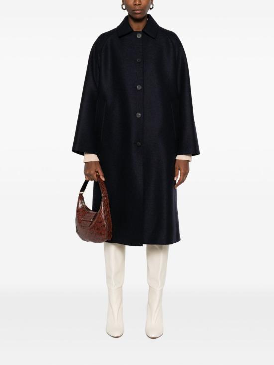 25FW 해리스와프런던 코트 AA1424MLK358 BLUE - HARRIS WHARF LONDON