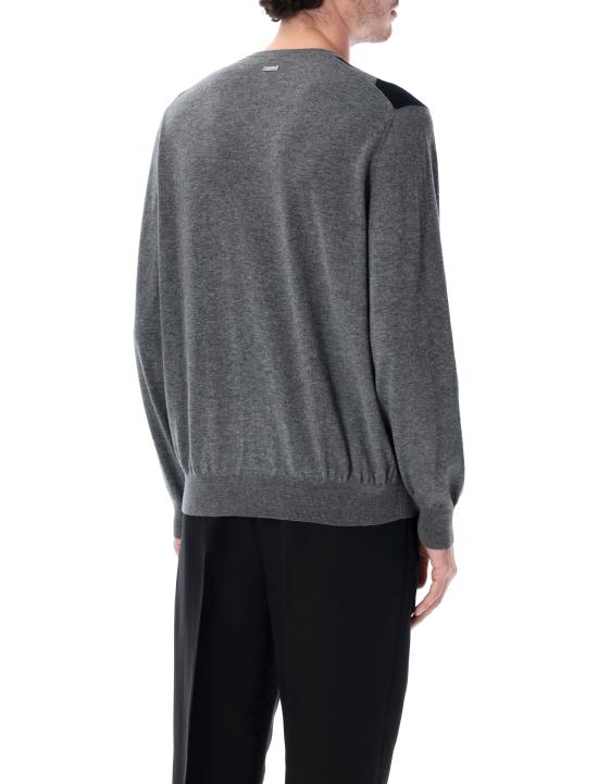 25FW 살바토레 페라가모 스웨터 145152788022 CHARCOAL - SALVATORE FERRAGAMO