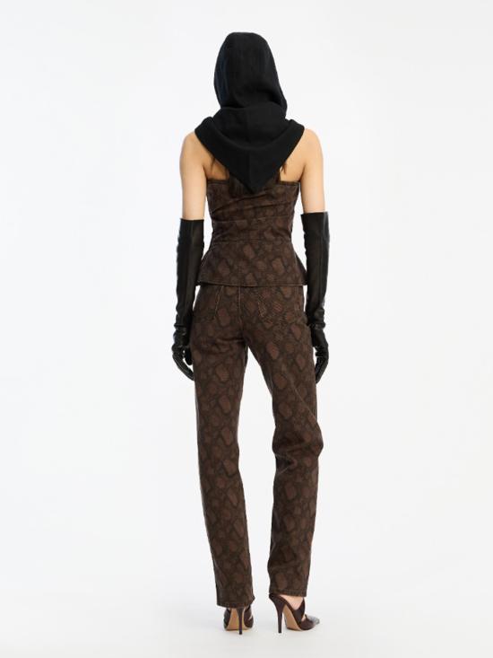 26SS 로테이트 바이 크리스텐슨 스트레이트 팬츠 1150003074 BROWN - ROTATE BY BIRGERCHRISTENSEN