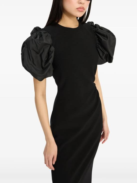 26SS 로테이트 바이 크리스텐슨 미디 원피스 115247100 BLACK - ROTATE BY BIRGERCHRISTENSEN