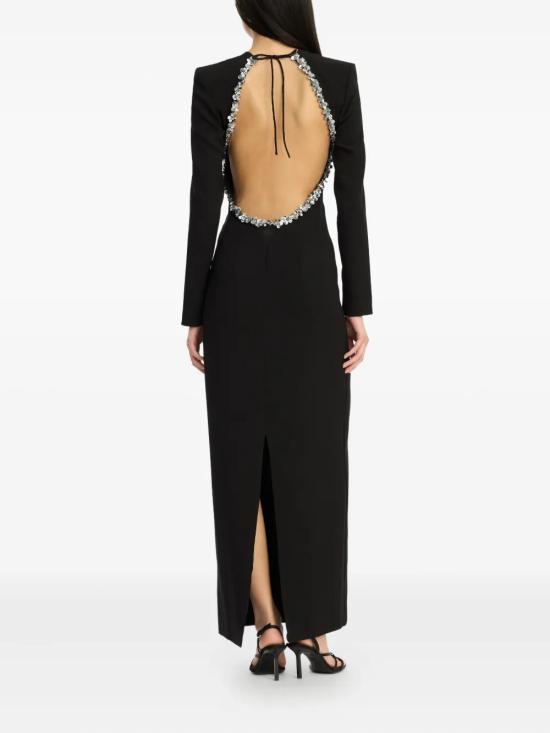 26SS 로테이트 바이 크리스텐슨 미디 원피스 114969100 BLACK - ROTATE BY BIRGERCHRISTENSEN
