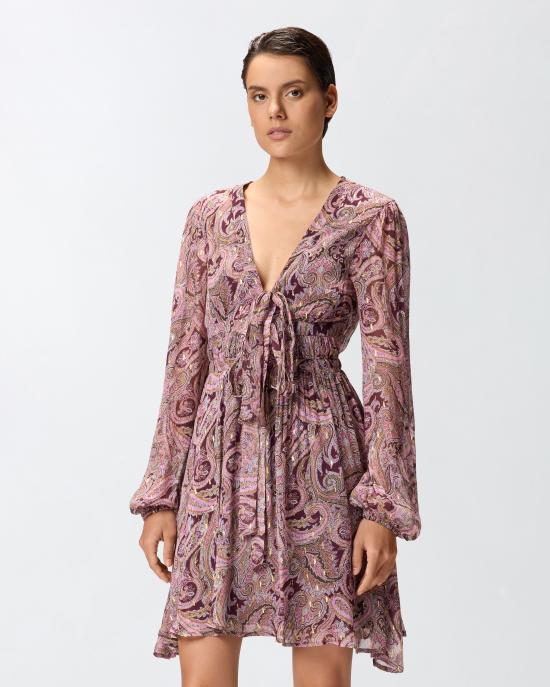 25FW 핑코 미디 원피스 106744A38D NY4 Pink - PINKO