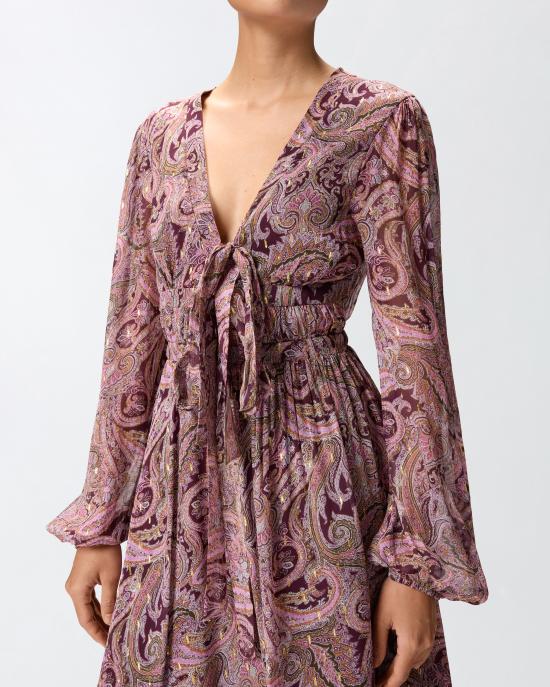 25FW 핑코 미디 원피스 106744A38D NY4 Pink - PINKO