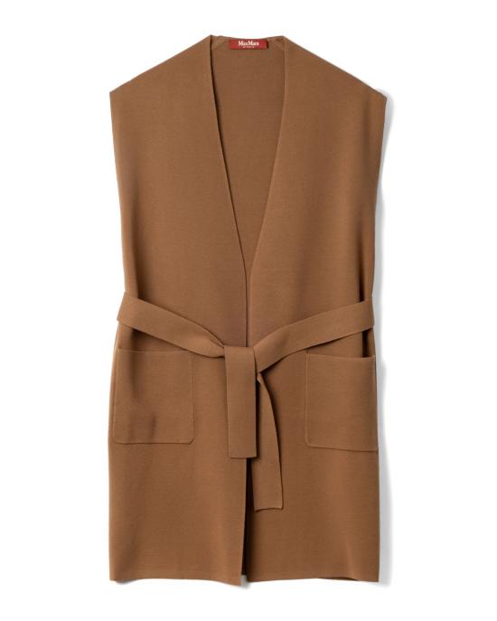 25FW 막스마라 abete 롱 베스트 2526356011600 003 Brown