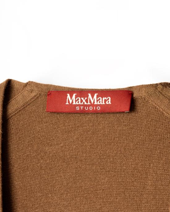 25FW 막스마라 abete 롱 베스트 2526356011600 003 Brown - MAX MARA