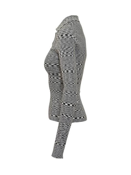 25FW 가니 폴로 티셔츠 K2606099 BLACK DOM - GANNI