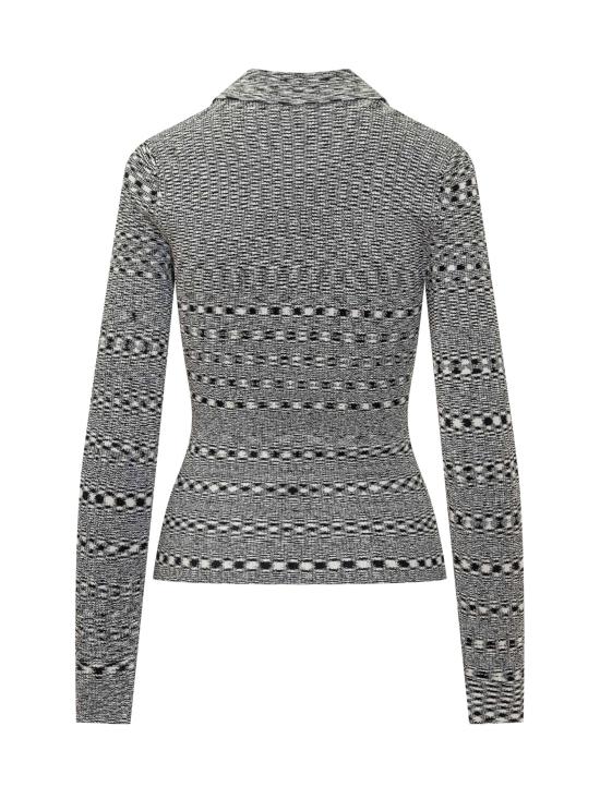 25FW 가니 폴로 티셔츠 K2606099 BLACK DOM - GANNI