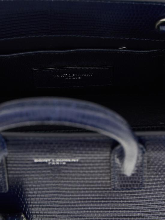 25FW 생로랑 토트백 Sac De Jour 핸드백 블루 - SAINT LAURENT