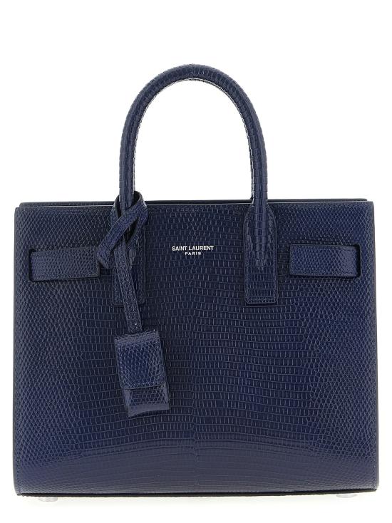 25FW 생로랑 토트백 Sac De Jour 핸드백 블루