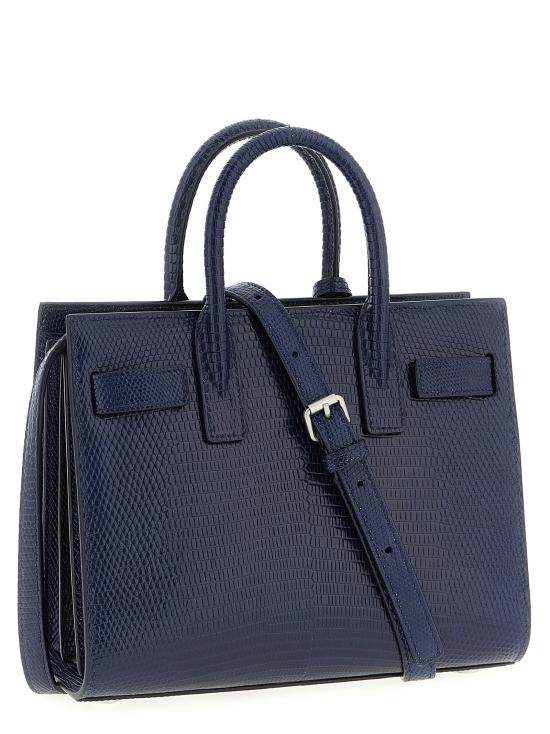 25FW 생로랑 토트백 Sac De Jour 핸드백 블루 - SAINT LAURENT