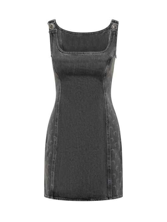 25FW 마린세르 숏 원피스 WDR403ACDEN0006 GR90 DARK GREY