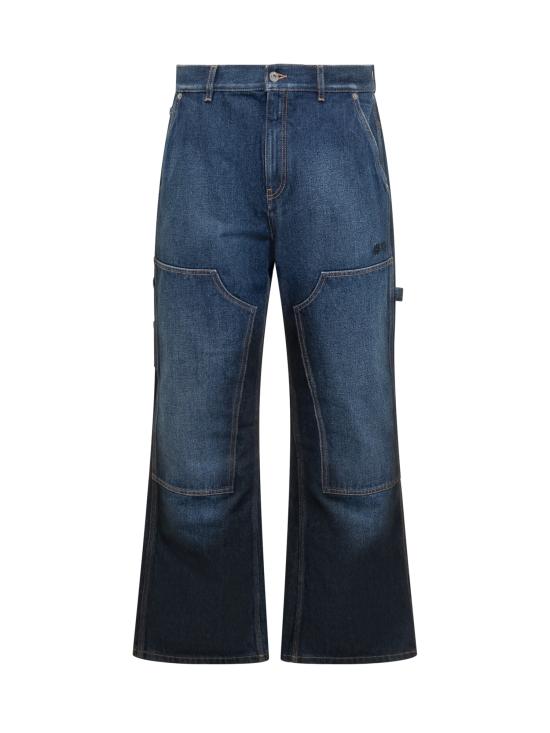 25FW 오프화이트 데님 팬츠 OMYA191F25DEN002 4401 MEDIUM BLUE