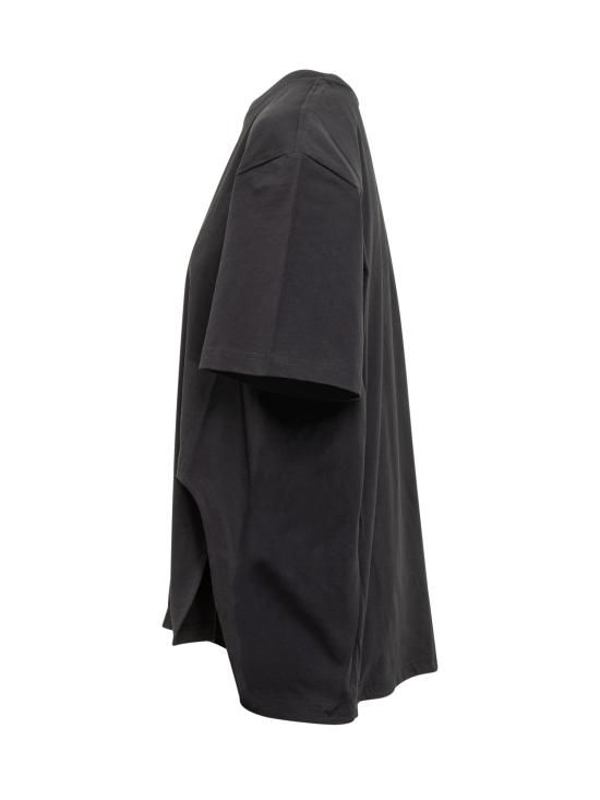 25FW 디 아티코 반팔 티셔츠 251WCT00350JJJ025AA 100 BLACK - THE ATTICO