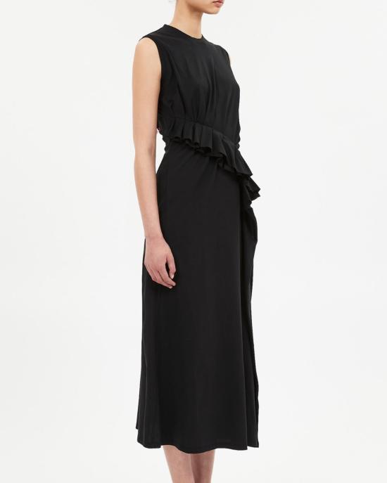  울라 존슨 롱 원피스 Ulla Johnson Jeune S/L 러플 드레스 느와르 - ULLA JOHNSON