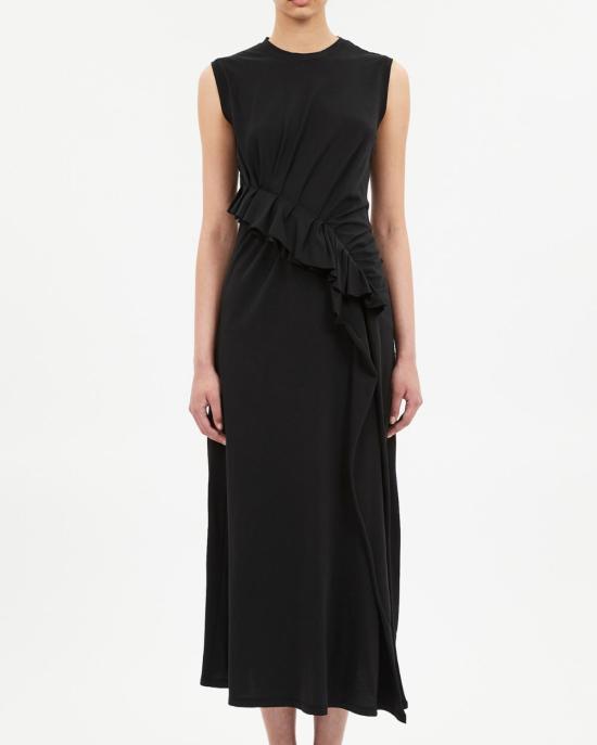  울라 존슨 롱 원피스 Ulla Johnson Jeune S/L 러플 드레스 느와르