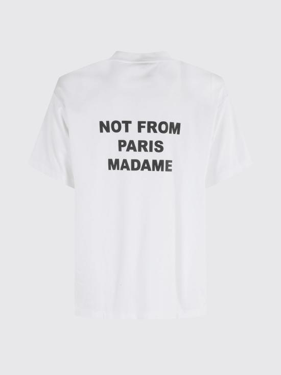 25FW 드롤드무슈 반팔 티셔츠 PERMTS203CO002 OPTIC White - DROLE DE MONSIEUR