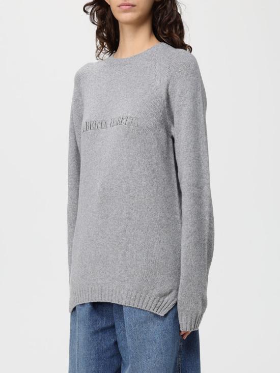 25FW 알베르타 페레티 스웨터 09235101 0502 Grey - ALBERTA FERRETTI