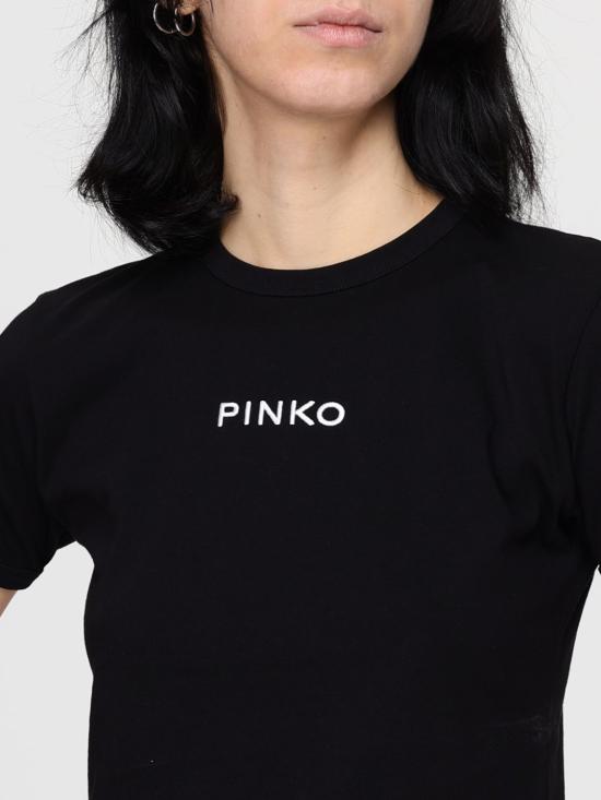 25FW 핑코 반팔 티셔츠 105728A2US Z99 Black - PINKO