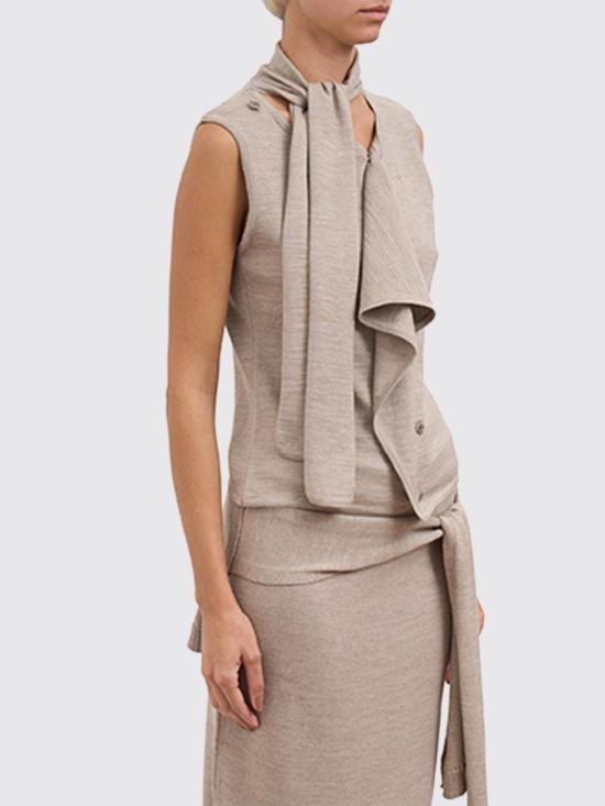 25FW 르메르 베스트 TO1485LK087 BR446 Yellow Cream - LEMAIRE