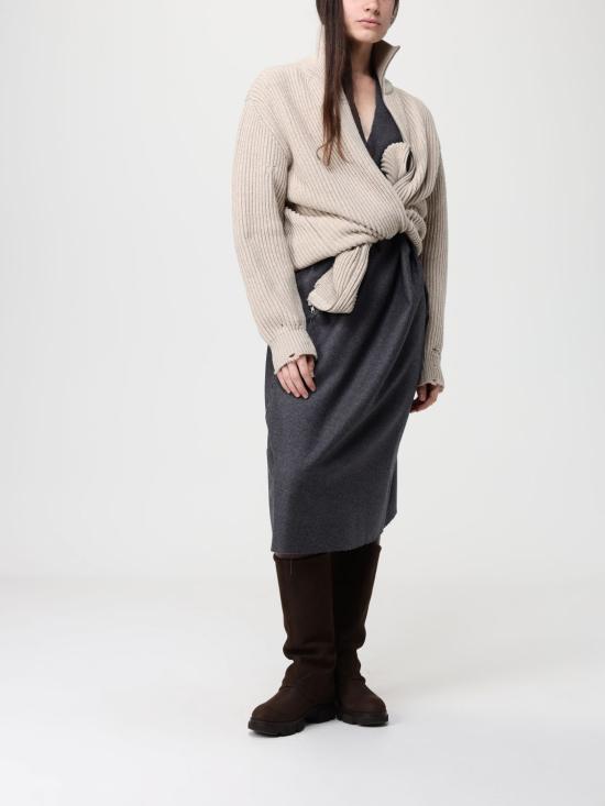 25FW MM6 메종마르지엘라 롱 원피스 S52DD0066M35466 860M Grey - MM6 MAISON MARGIELA