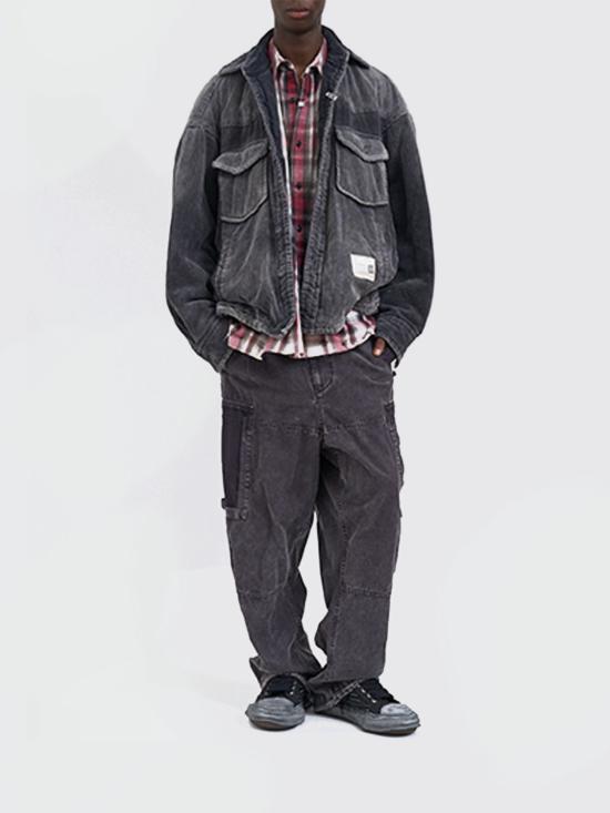 25FW 메종 미하라 야스히로 데님 자켓 A15SH035 BLACK Grey - MAISON MIHARA YASUHIRO