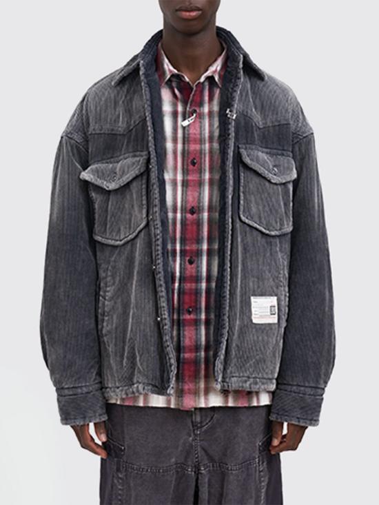 25FW 메종 미하라 야스히로 데님 자켓 A15SH035 BLACK Grey - MAISON MIHARA YASUHIRO