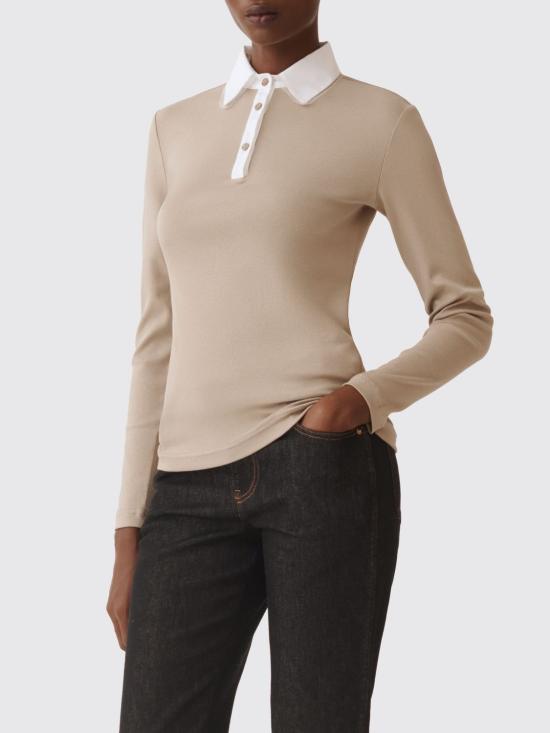25FW 파비아나 필리피 폴로 티셔츠 JED225F596L686 0159 Beige - FABIANA FILIPPI