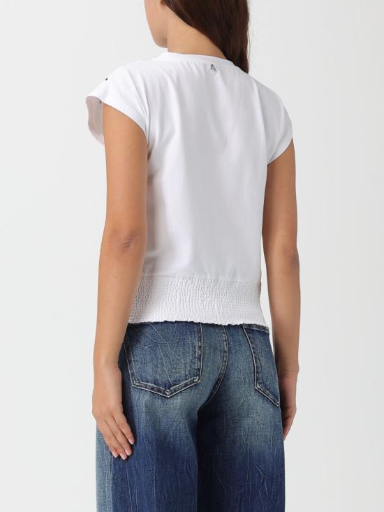 25FW 액티튜드 트윈세트 반팔 티셔츠 252AP2312 00840 White - ACTITUDE TWINSET