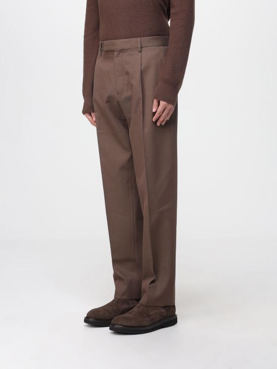25FW 에르메네질도제냐 스트레이트 팬츠 UGI04A2TP45M06R 001 Brown - ERMENEGILDO ZEGNA