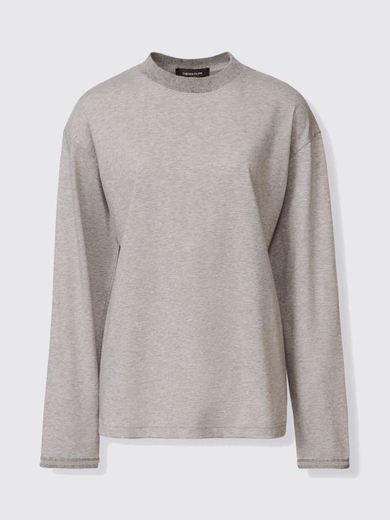 25FW 파비아나 필리피 저지 탑 JED225F861L696 8149 Grey - FABIANA FILIPPI