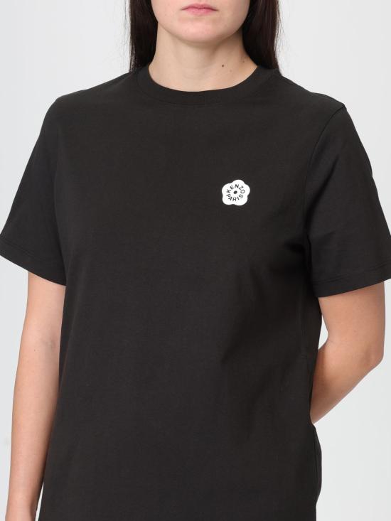 25FW 겐조 반팔 티셔츠 FF52TS5524SO 99J Black - KENZO