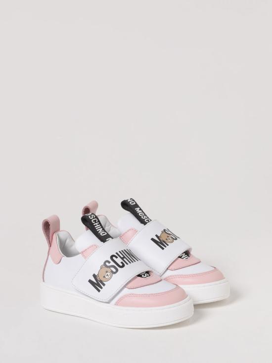 25FW [키즈] 모스키노 스니커즈 81921 02 White - MOSCHINO