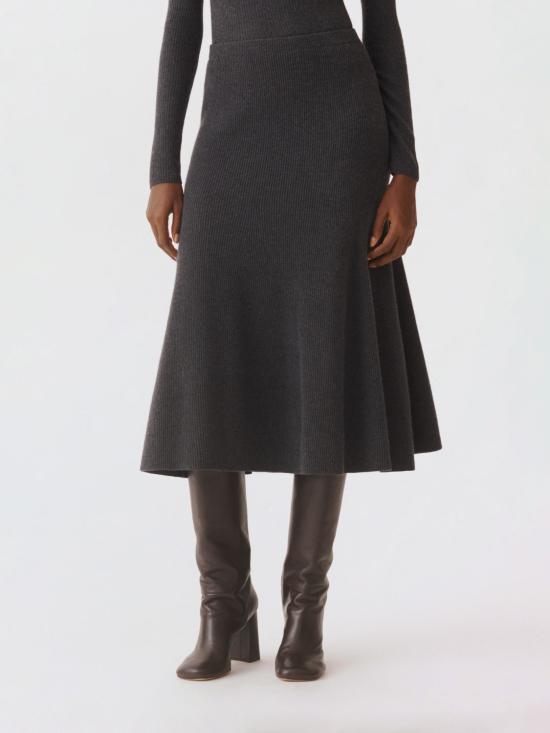 25FW 파비아나 필리피 롱 스커트 GND225F816N128 8199 Grey - FABIANA FILIPPI