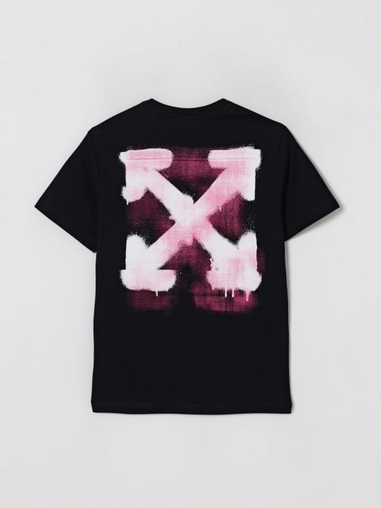 25FW [키즈] 오프화이트 티셔츠 OGAA001F25JER005 1032 Black - OFF WHITE