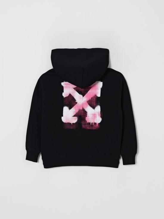 25FW [키즈] 오프화이트 풀오버 OGBE001F25FLE001 1032 Black - OFF WHITE