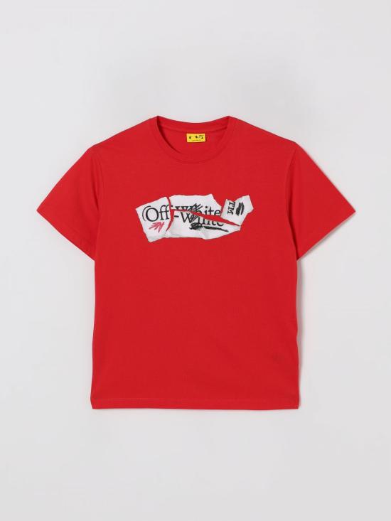 25FW [키즈] 오프화이트 티셔츠 OBAA002F25JER004 2501 White