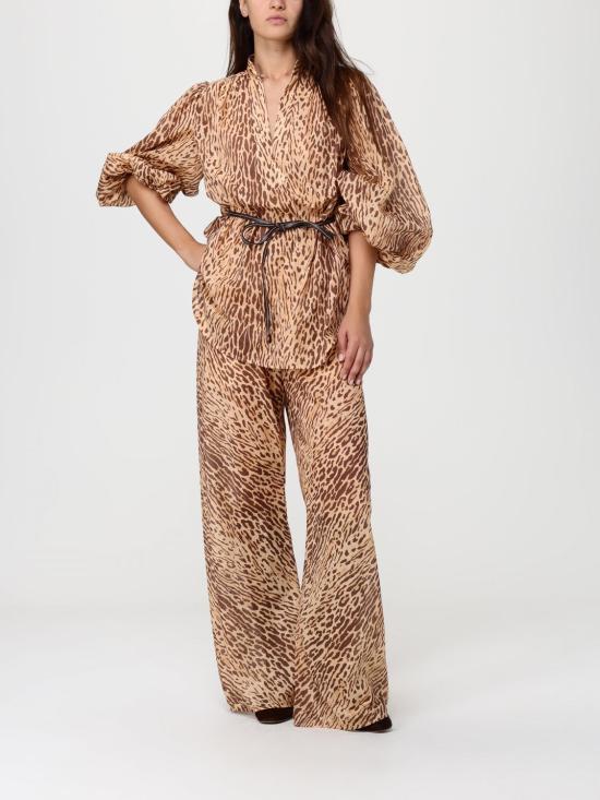 25FW 짐머만 블라우스 3203TSS255 TAN LEOPARD Multicolor - ZIMMERMANN