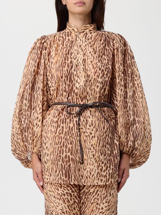 25FW 짐머만 블라우스 3203TSS255 TAN LEOPARD Multicolor