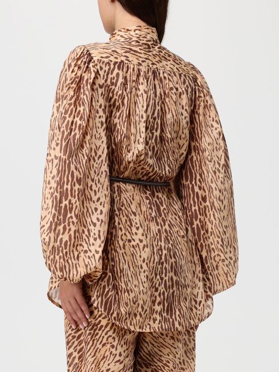 25FW 짐머만 블라우스 3203TSS255 TAN LEOPARD Multicolor - ZIMMERMANN