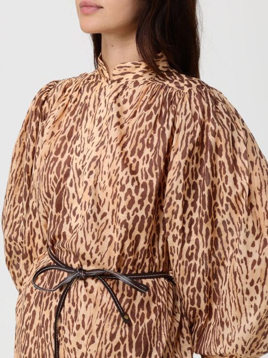 25FW 짐머만 블라우스 3203TSS255 TAN LEOPARD Multicolor - ZIMMERMANN