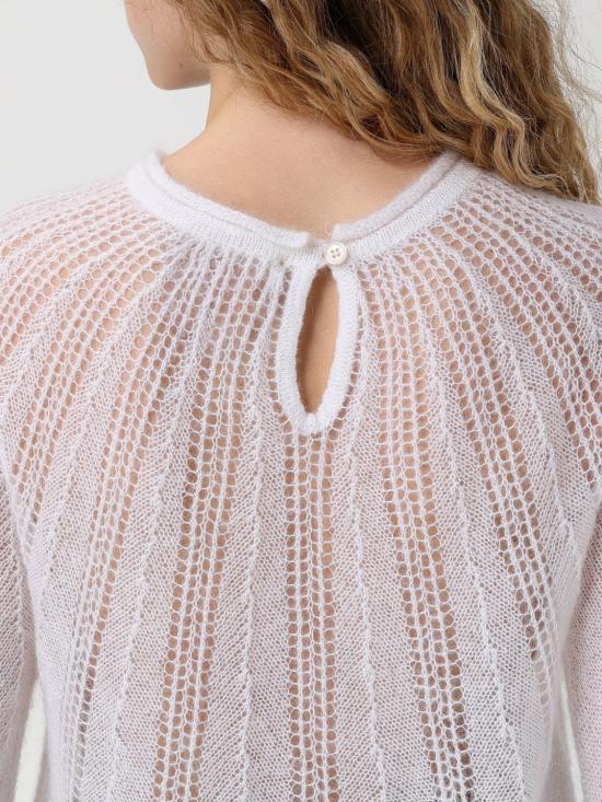 25FW 포르테포르테 스웨터 14446MYKNIT 0039 White - FORTE FORTE