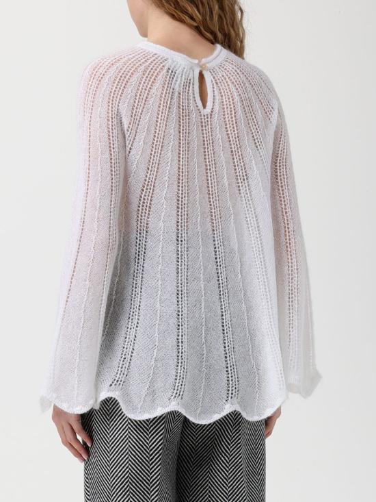 25FW 포르테포르테 스웨터 14446MYKNIT 0039 White - FORTE FORTE