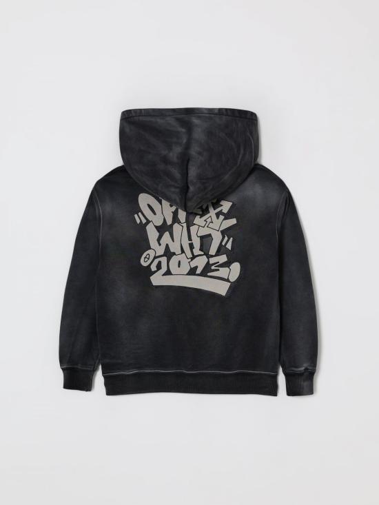 25FW [키즈] 오프화이트 풀오버 OBBE001F25FLE003 0705 Grey - OFF WHITE