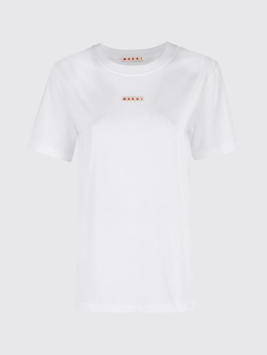 25FW 마르니 반팔 티셔츠 THJE0293X1UTCZ57 00W01 White