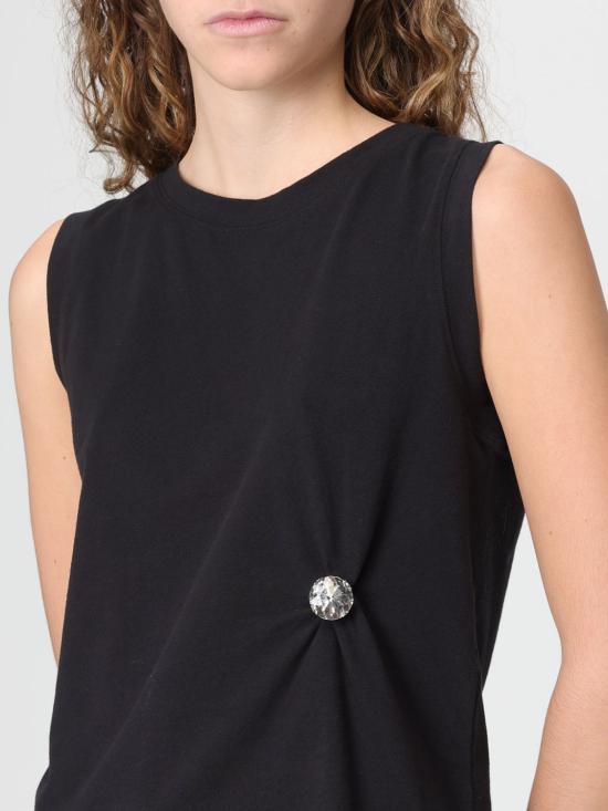 25FW 액티튜드 트윈세트 민소매 티셔츠 252AP2310 00006 Black - ACTITUDE TWINSET