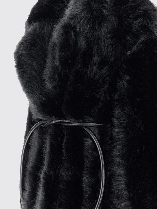 25FW 스포트막스 ROSARIA 로사리아 포 퍼 코트 2522906012600 001 Black - SPORTMAX